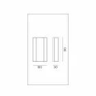 Wall Lamp in Brass and Glass with 2 Lights Handcrafted Design - Bound by Il Fanale Viadurini