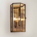 Wall Lamp in Brass and Glass with 2 Lights Handcrafted Design - Bound by Il Fanale