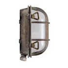 Vintage Brass Wall Light with Opal/Clear Glass - Mermaid Viadurini