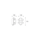 Vintage Brass Wall Light with Opal/Clear Glass - Mermaid Viadurini