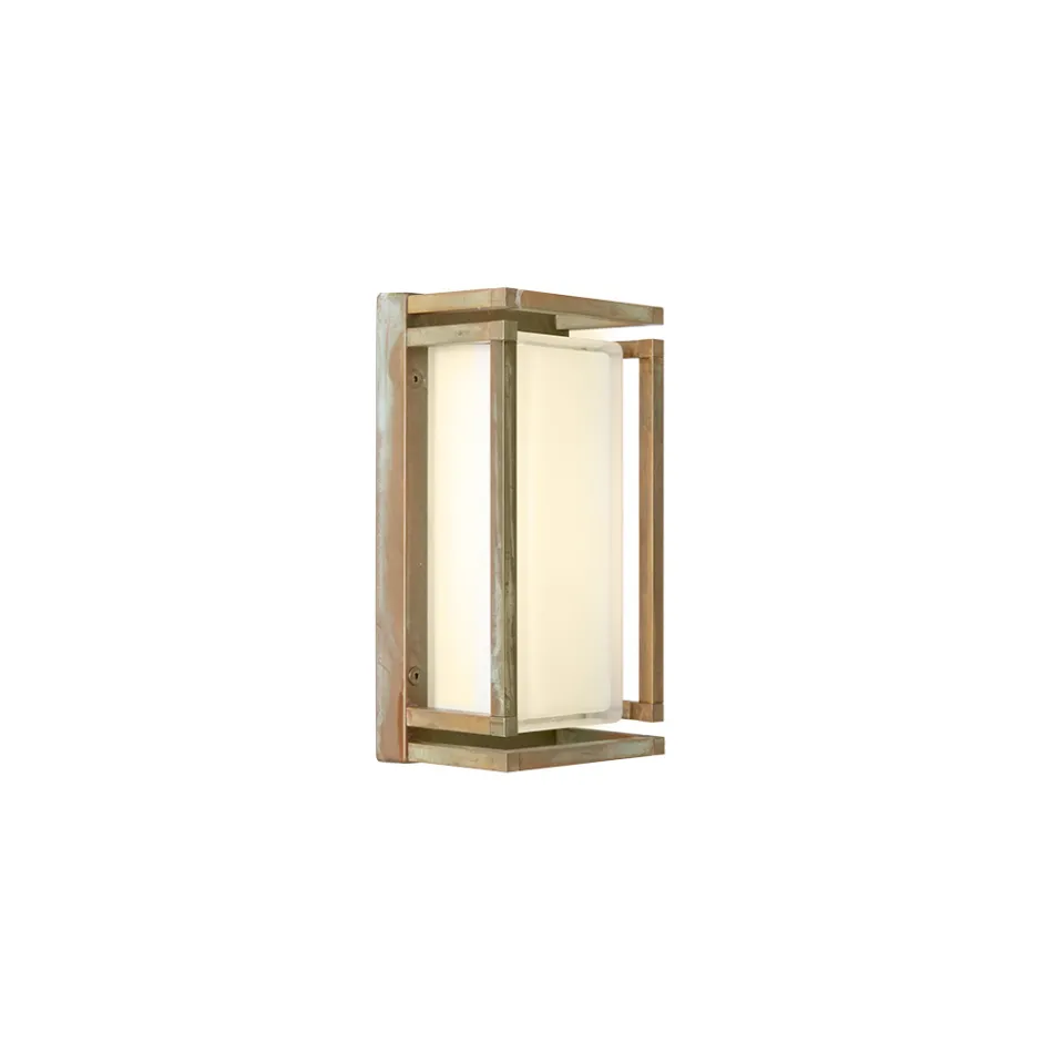Vintage Brass Wall Light Made Entirely in Italy - Crystal Viadurini