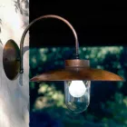 Applique La Traviata copper, glass and antique brass Viadurini