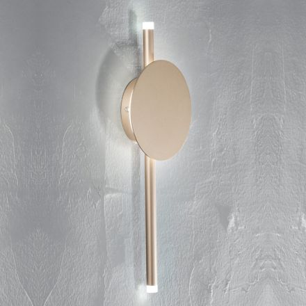 Modern Design LED Wall Lamp in White, Black or Gold Metal - Hand Viadurini