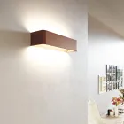 Indoor Led Wall Lamp in White, Black or Corten Aluminium - Renella Viadurini