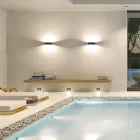 Indoor Led Wall Lamp in White, Black or Corten Aluminium - Renella Viadurini