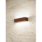 Indoor Led Wall Lamp in White, Black or Corten Aluminium - Renella Viadurini