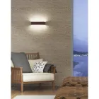 Indoor Led Wall Lamp in White, Black or Corten Aluminium - Renella Viadurini