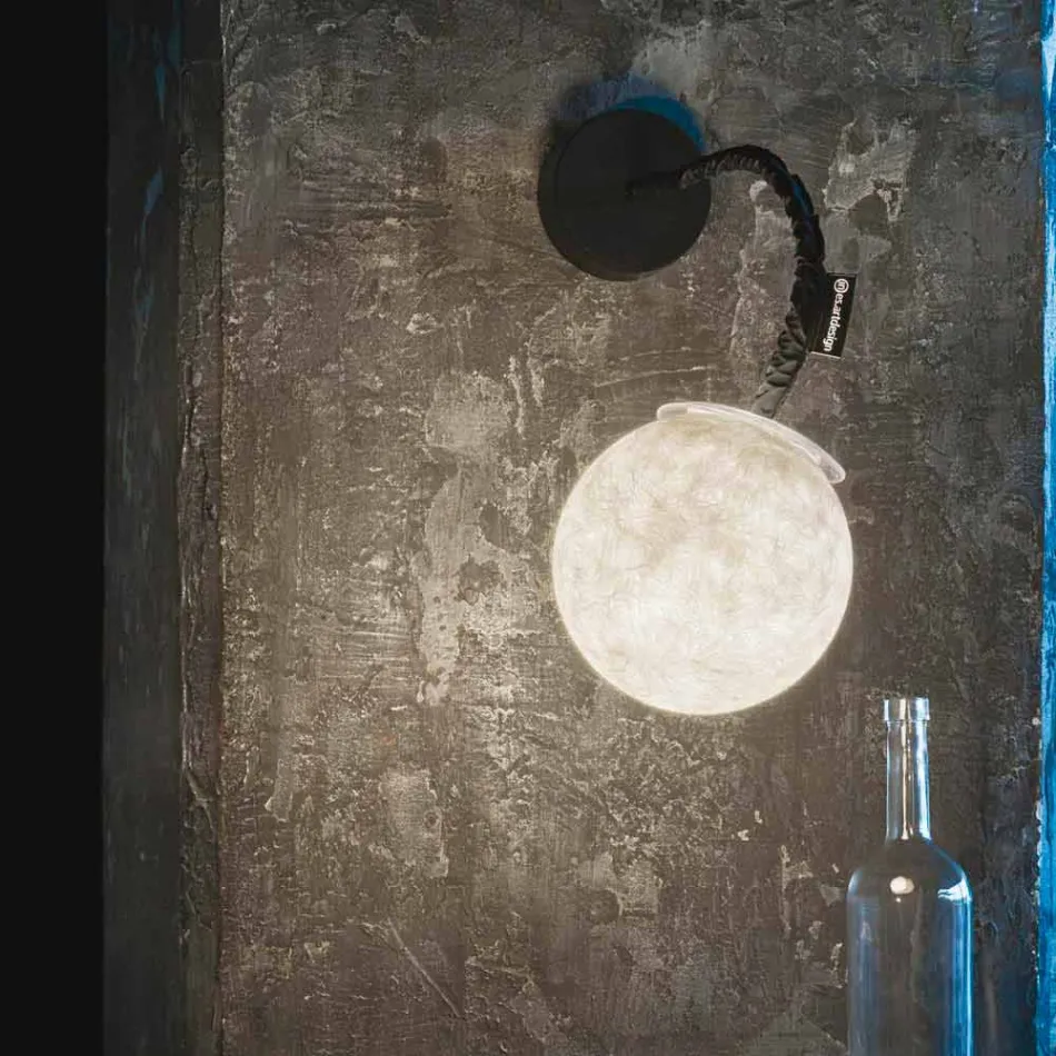 Modern wall light In-es.artdesign Micro Luna Wall light in nebulite Viadurini