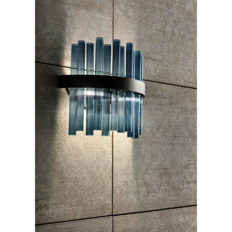 Modern Italian Luxury Handcrafted Blown Glass Wall Lamp - Maesta Viadurini