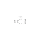 Indoor Wall Light in Grey Glass Made in Italy - Lucciola Viadurini