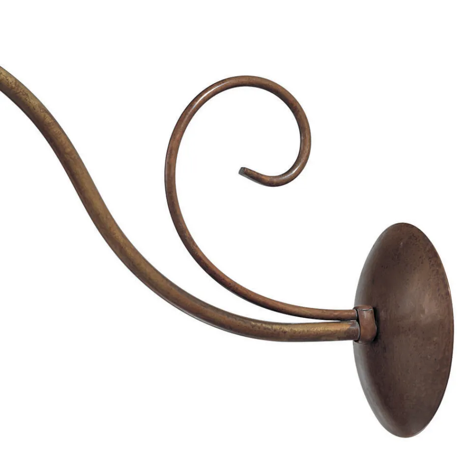 Wall Applique in Brass, Copper and Glass in Italy - Chiocciola Viadurini