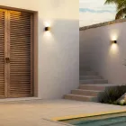 Square Wall Light in Copper and LED Made in Italy - Example Viadurini