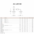 Nabucco applique, wall lamp, copper, glass, brass Viadurini