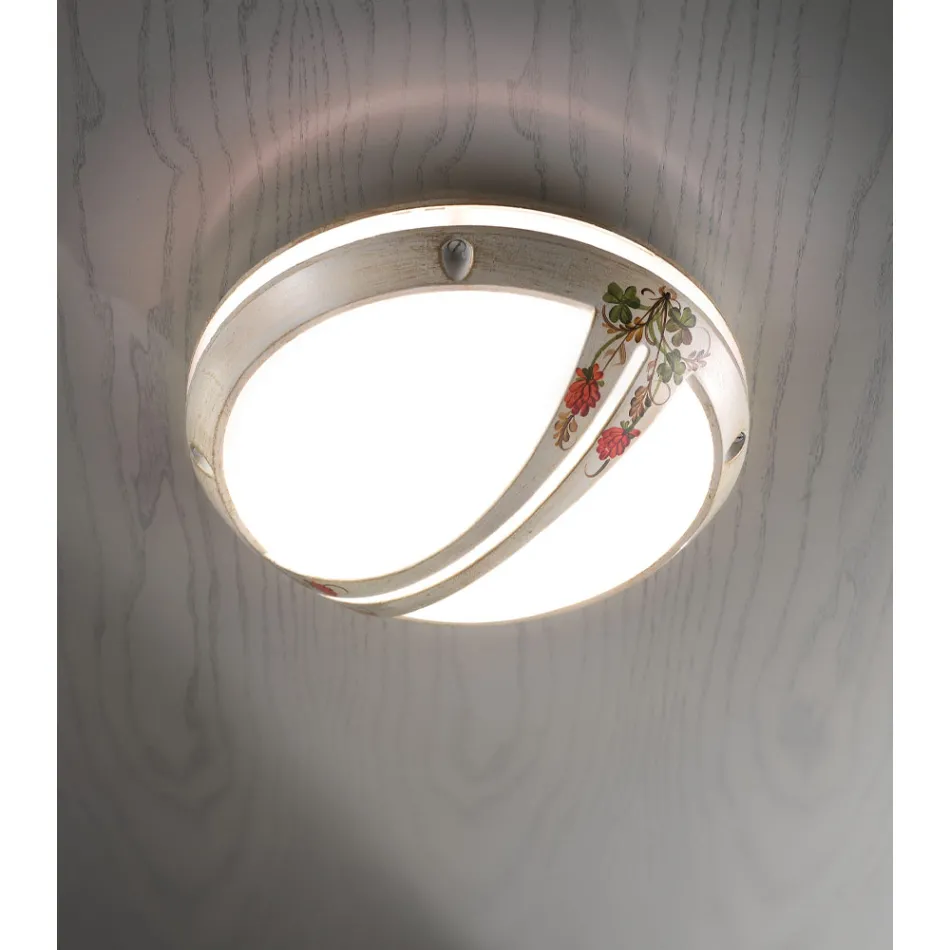 Hand Painted Aluminium Garden Wall Lamp or Ceiling Lamp - Brindisi Viadurini