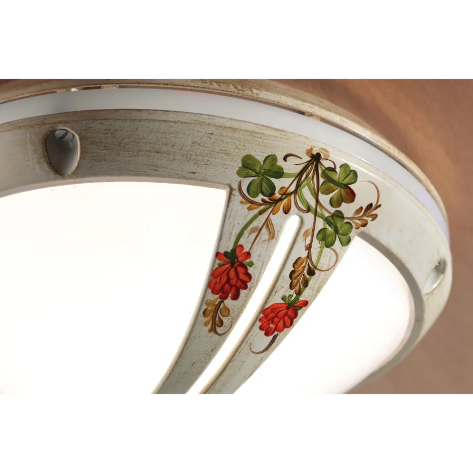 Garden Wall Lamp or Ceiling Lamp in Hand Painted Aluminium - Brindisi Viadurini