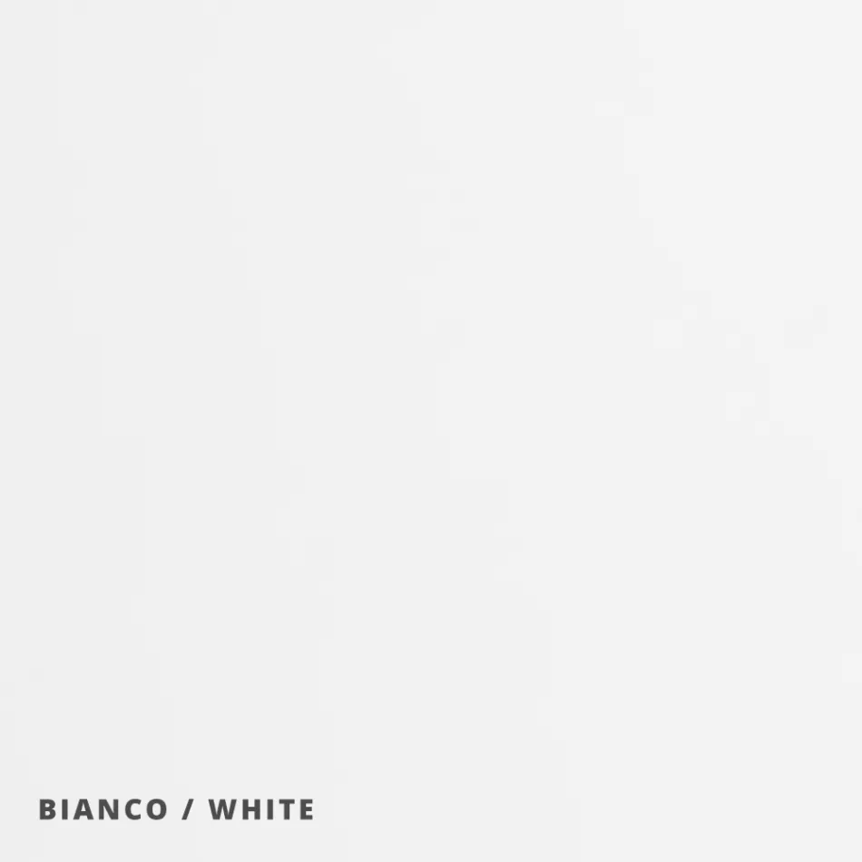 Wall or Ceiling Light in Aluminium, Metal, and White Glass Light - Luma Viadurini