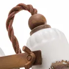 Applique adjustable ceramic and metal spotlight Kendra Ferroluce Viadurini