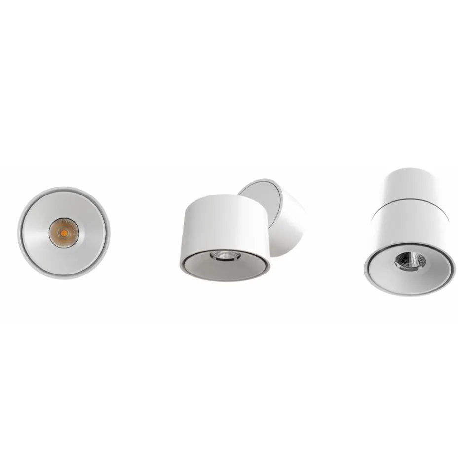 Round Decorative Wall Lamp Led 7W in White or Black Aluminium - China Viadurini