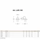 Applique classic La Traviata copper, glass, brass Viadurini