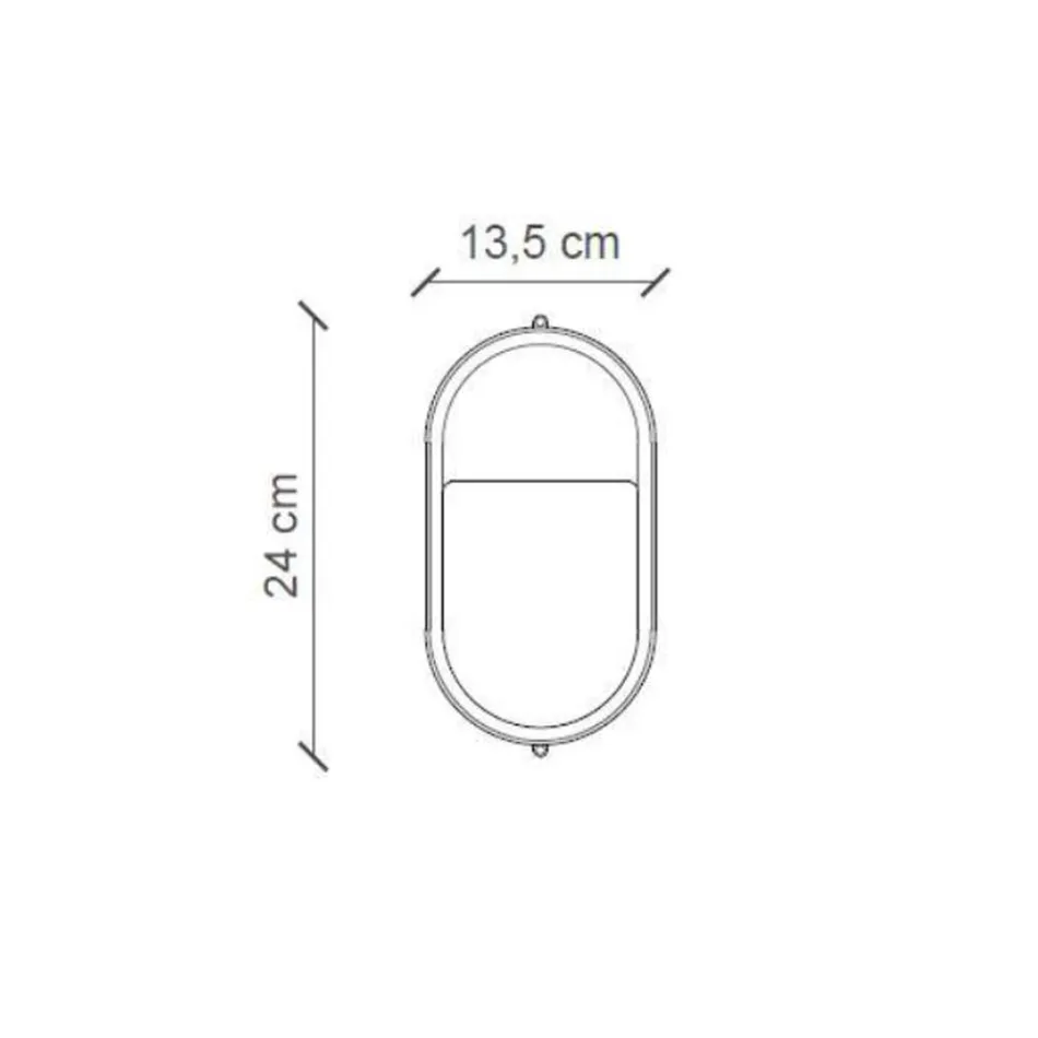 Vertical Outdoor Wall Lamp in Ceramic Hand Painted Flowers - Brindisi Viadurini