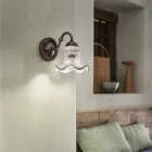 Vintage Iron and Ceramic Handcrafted Applique and Hand Decorated - Chieti Viadurini