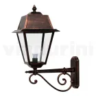 Vintage Outdoor Wall Lamp in Aluminium and Glass Made in Italy - Doroty Viadurini