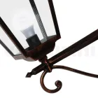 Vintage Outdoor Wall Lamp in Aluminium and Glass Made in Italy - Doroty Viadurini