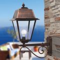 Vintage Outdoor Wall Lamp in Aluminium and Glass Made in Italy - Doroty