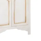 Patinated White Wooden Wardrobe with 2 Doors Made in Italy - Agni Viadurini