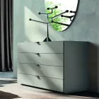 Bedroom Furniture with 4 Elements Modern Style Made in Italy - Eletta Viadurini