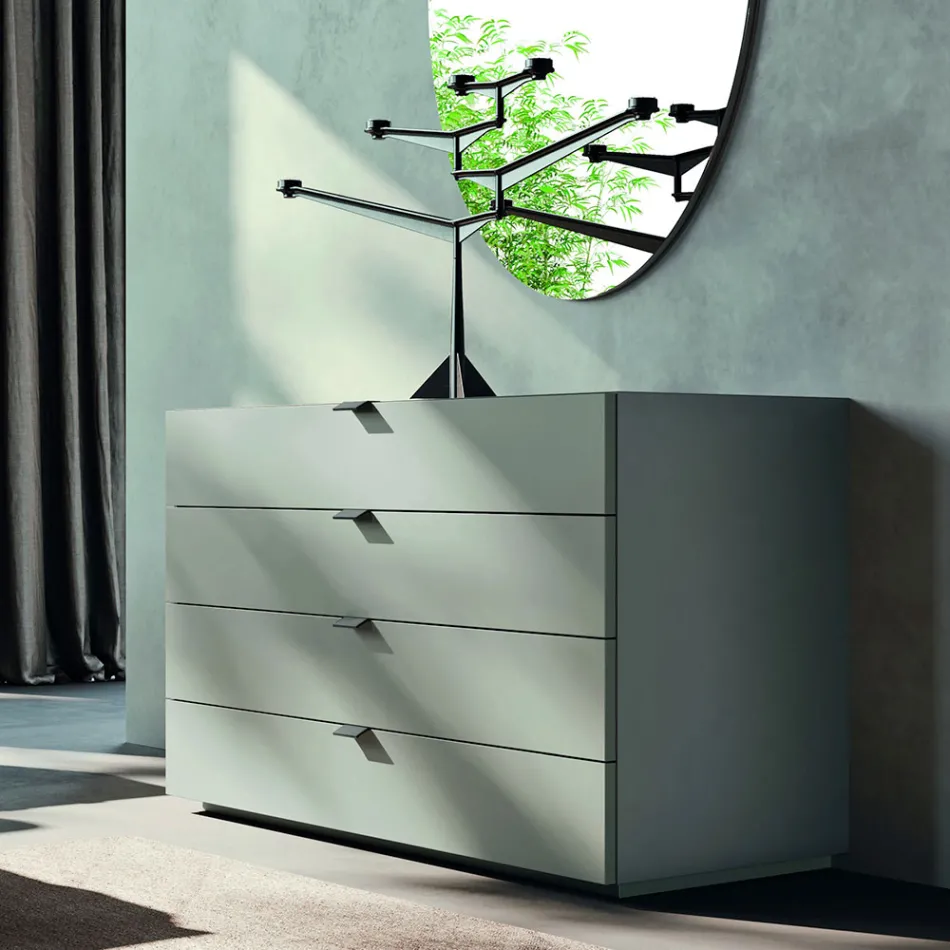 Bedroom Furniture with 4 Elements Modern Style Made in Italy - Eletta Viadurini