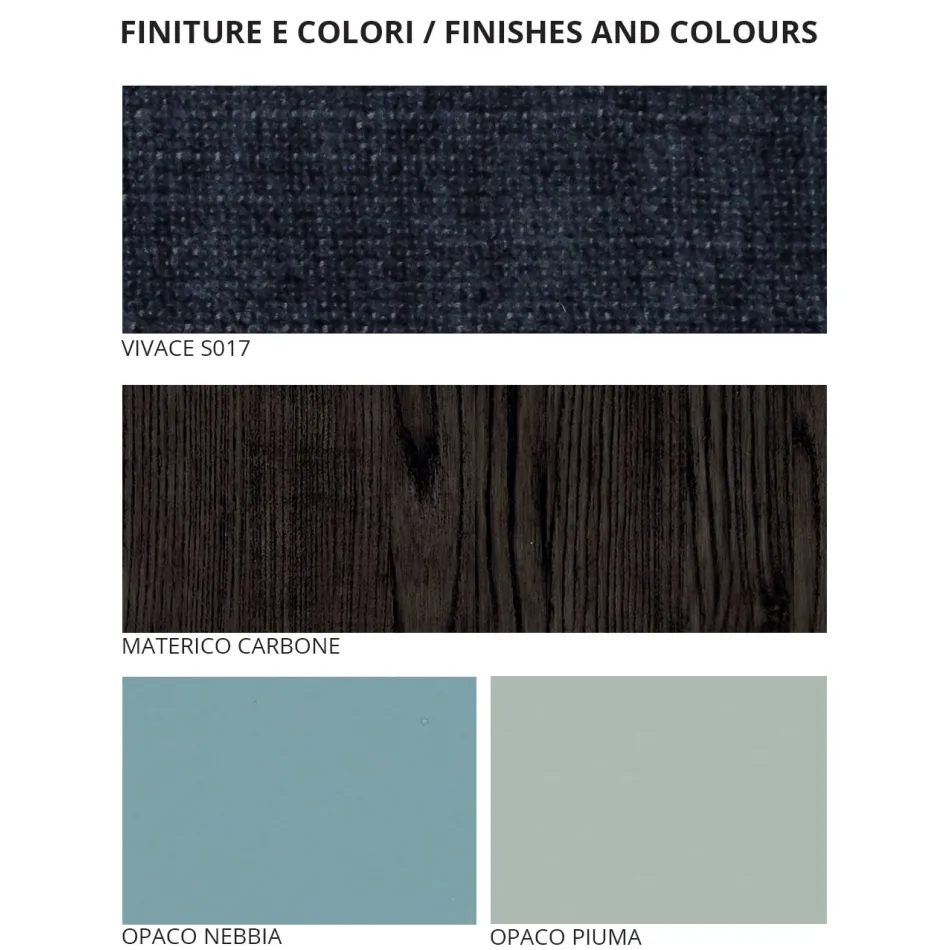 Bedroom Furniture with 7 Elements Modern Style Made in Italy - Polynesia Viadurini