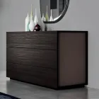 Double Bedroom Furniture with 5 Elements Made in Italy - Scampia Viadurini