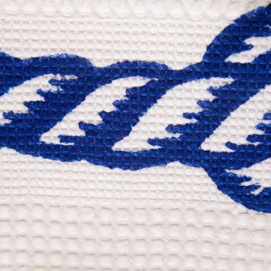 One Piece Cotton Hand Crafted Print Towel Made in Italy - Brands Viadurini