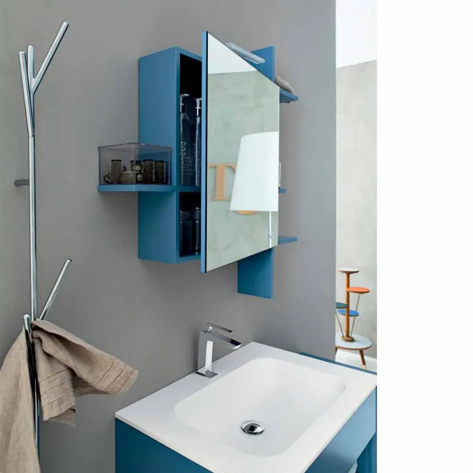 Modern Design Floor Coat Rack in White or Chrome Metal - Kottac Viadurini