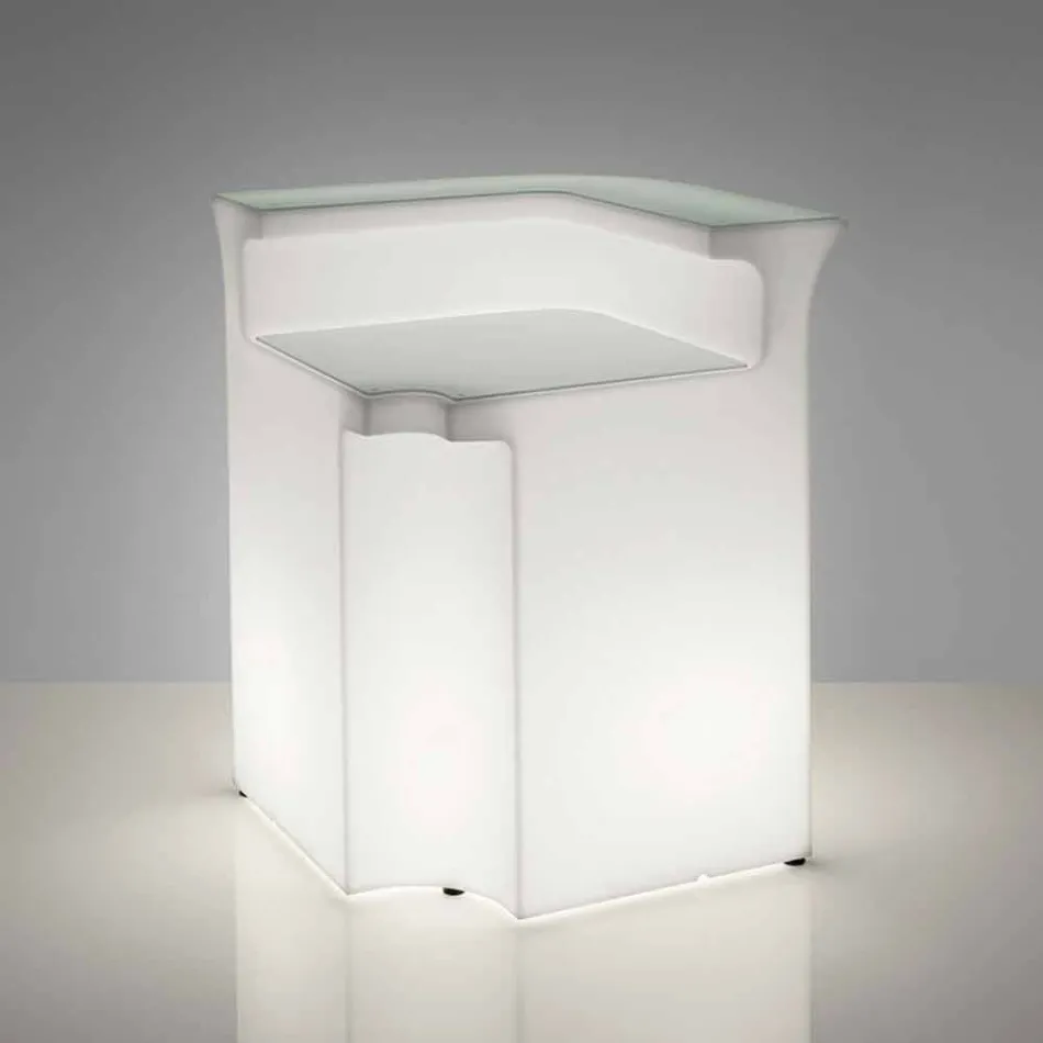 Corner bar counter Slide Break Corner modern bright made in Italy Viadurini