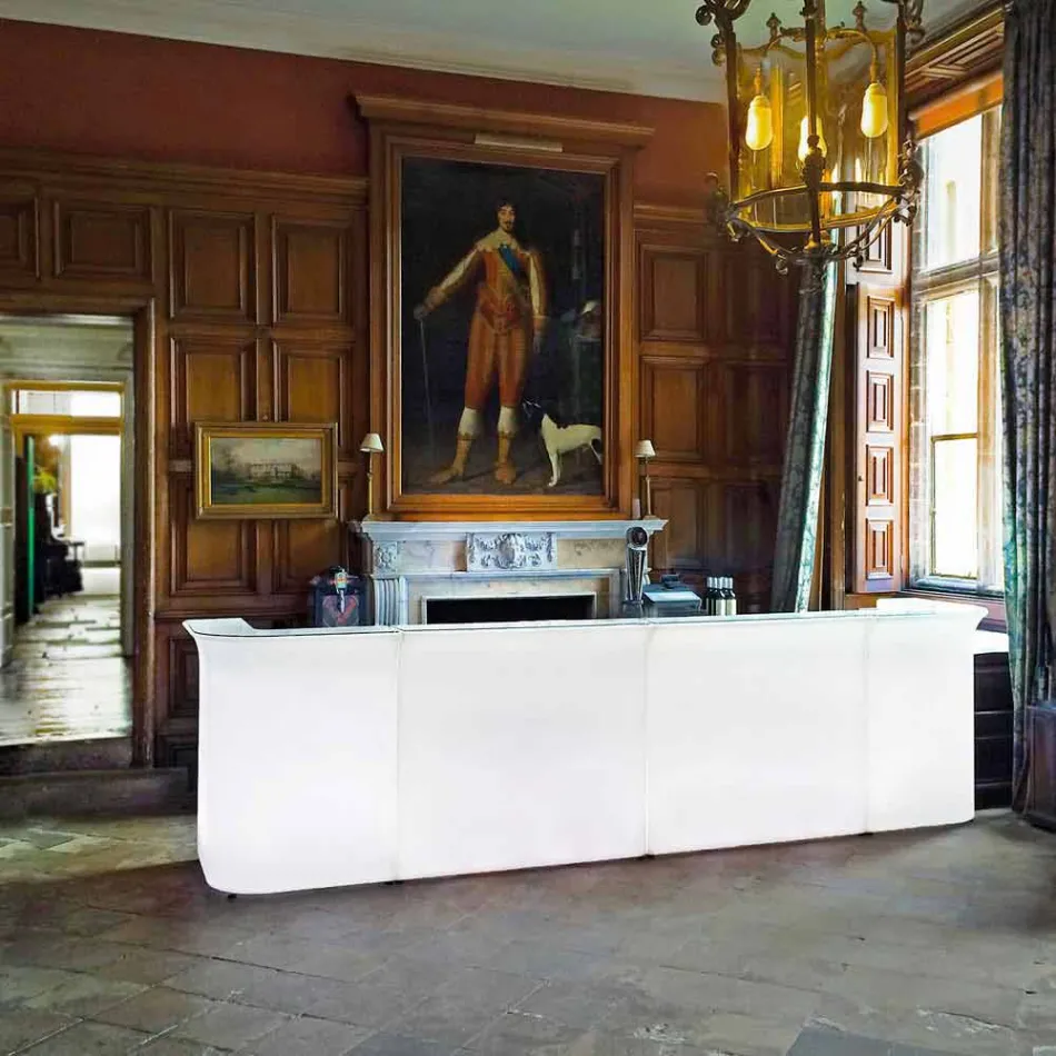 Corner bar counter Slide Break Corner modern bright made in Italy Viadurini