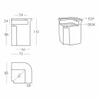 Corner bar counter Slide Break Corner modern bright made in Italy Viadurini