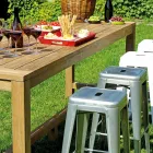 Outdoor Bar Counter 250x70 cm Made of Recycled Teak - View Viadurini