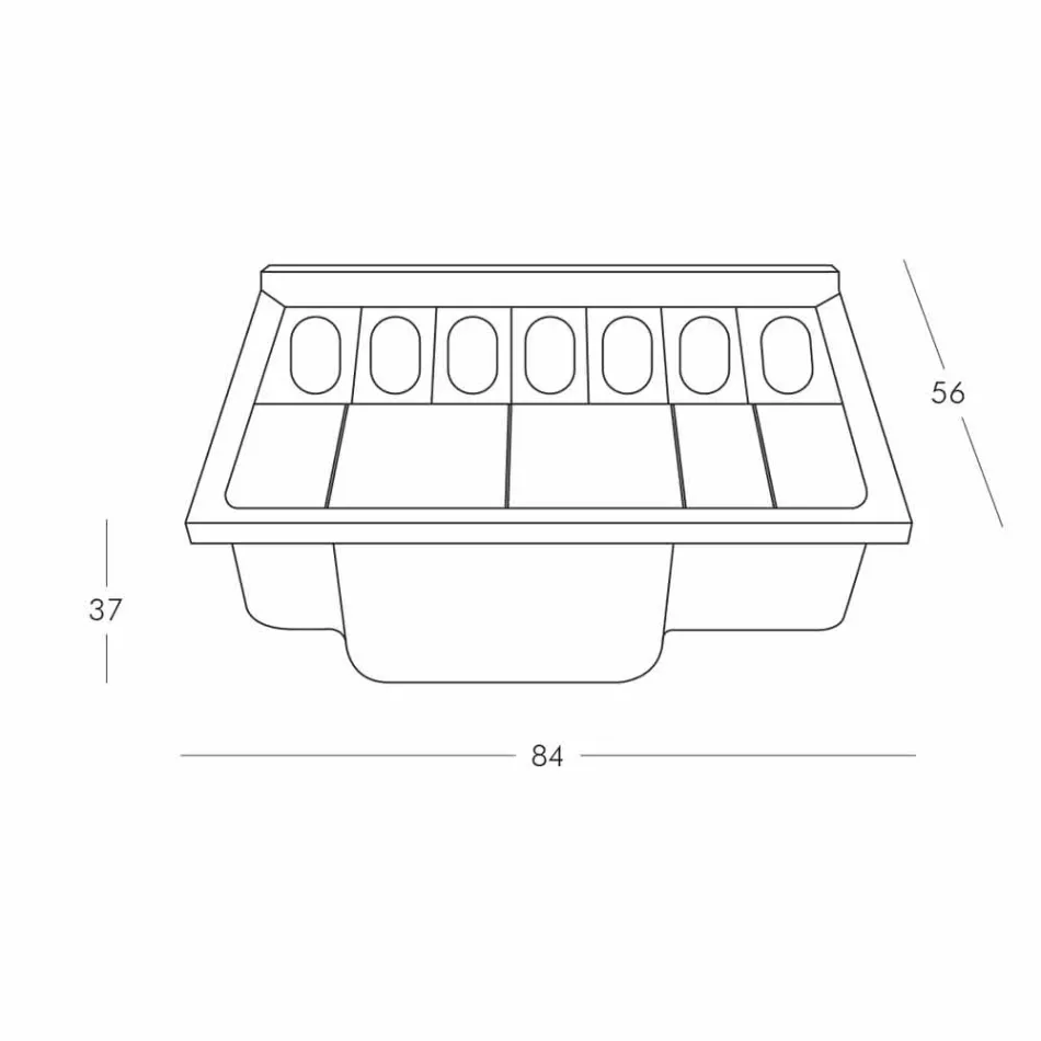 Modern style bar counter Slide Break Queue bright made in Italy Viadurini