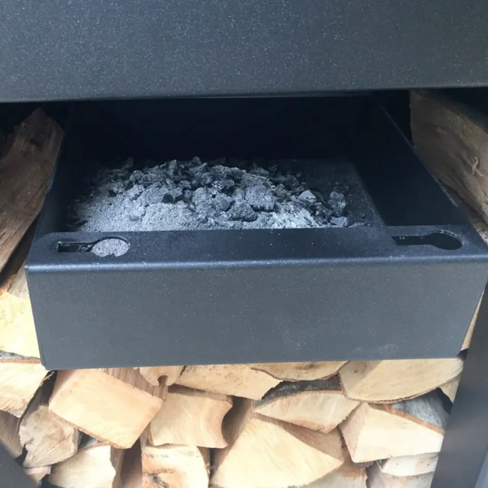 Wood-burning Garden Braai with Worktop and Plate for Cooking – Giorgione Viadurini