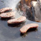 Wood Burning Braai With Cooking Plate And Wood Holder Compartment – Ferran Viadurini