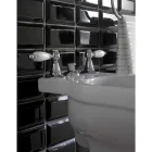 3 Hole Bidet Mixer with Internal Brass Delivery Made in Italy - Noriana Viadurini