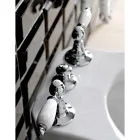 3 Hole Bidet Mixer with Internal Brass Delivery Made in Italy - Noriana Viadurini