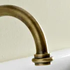3 Hole Basin Mixer with High Spout in Brass and Butterfly Handles - Miriano Viadurini