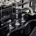 3 Hole Basin Mixer with Brass Drain Classic Handcrafted Style - Noriana Viadurini