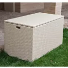 Outdoor Storage Boot in Hand Woven Polyrattan - Harald Viadurini