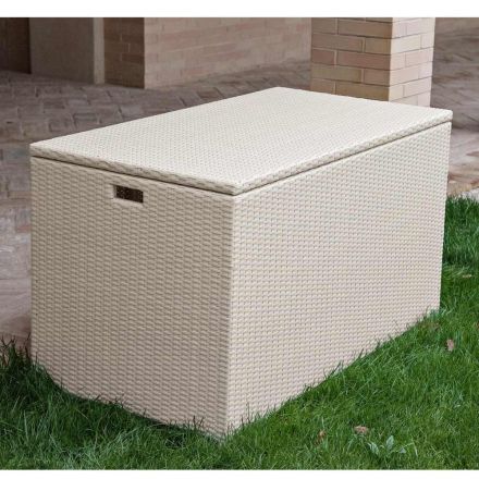 Outdoor Storage Boot in Hand Woven Polyrattan - Harald Viadurini