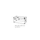 Design Boot in Transparent Acrylic Crystal and Modern Steel - Dante Viadurini