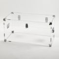 Design Boot in Transparent Acrylic Crystal and Modern Steel - Dante